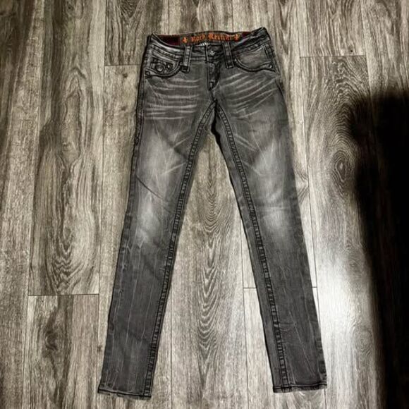 Rock Revival Jeans Size 25- Celine Skinny- Long Inseam - Picture 2 of 7